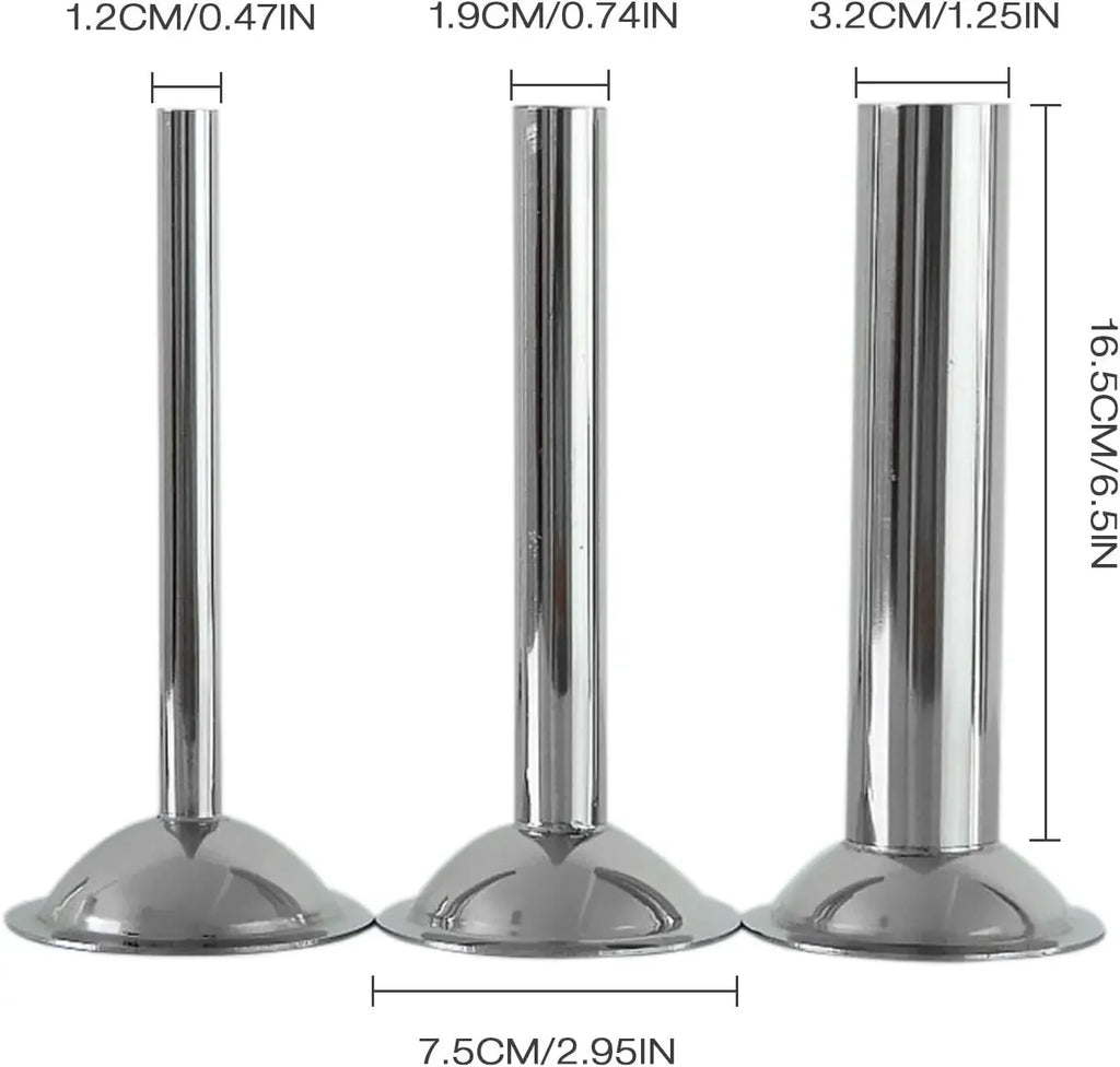 3-Piece Sausage Filling Kit for Meat Grinders 10 and 12, Stainless Steel Grinding Tube, Sausage Filling Nozzle Filling Tube
