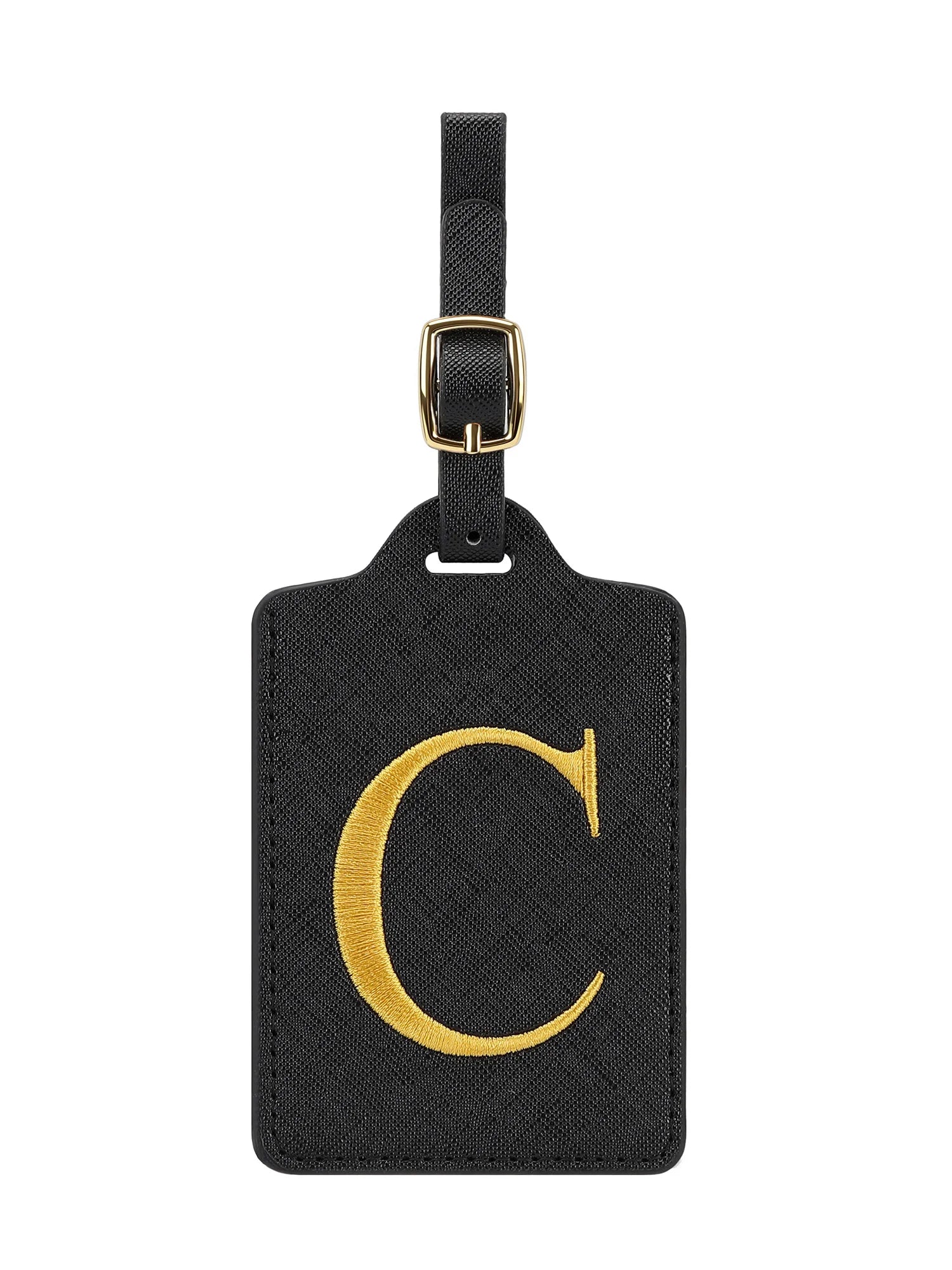 Premium Leather Business Luggage Tag Luggage Address Label Carry-on Luggage Label Name ID and Address Folder Travel Accessories