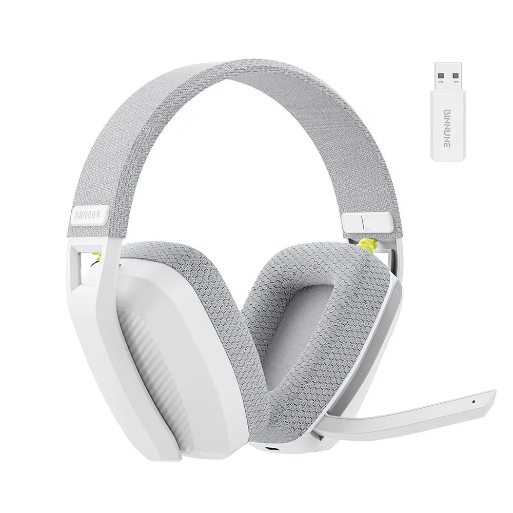 BINNUNE BW06 Bluetooth Headsets Gamer with Mic for PS5 PS4 PC Mac Playstation Wireless 2.4GHz Gaming Headphone with Microphone