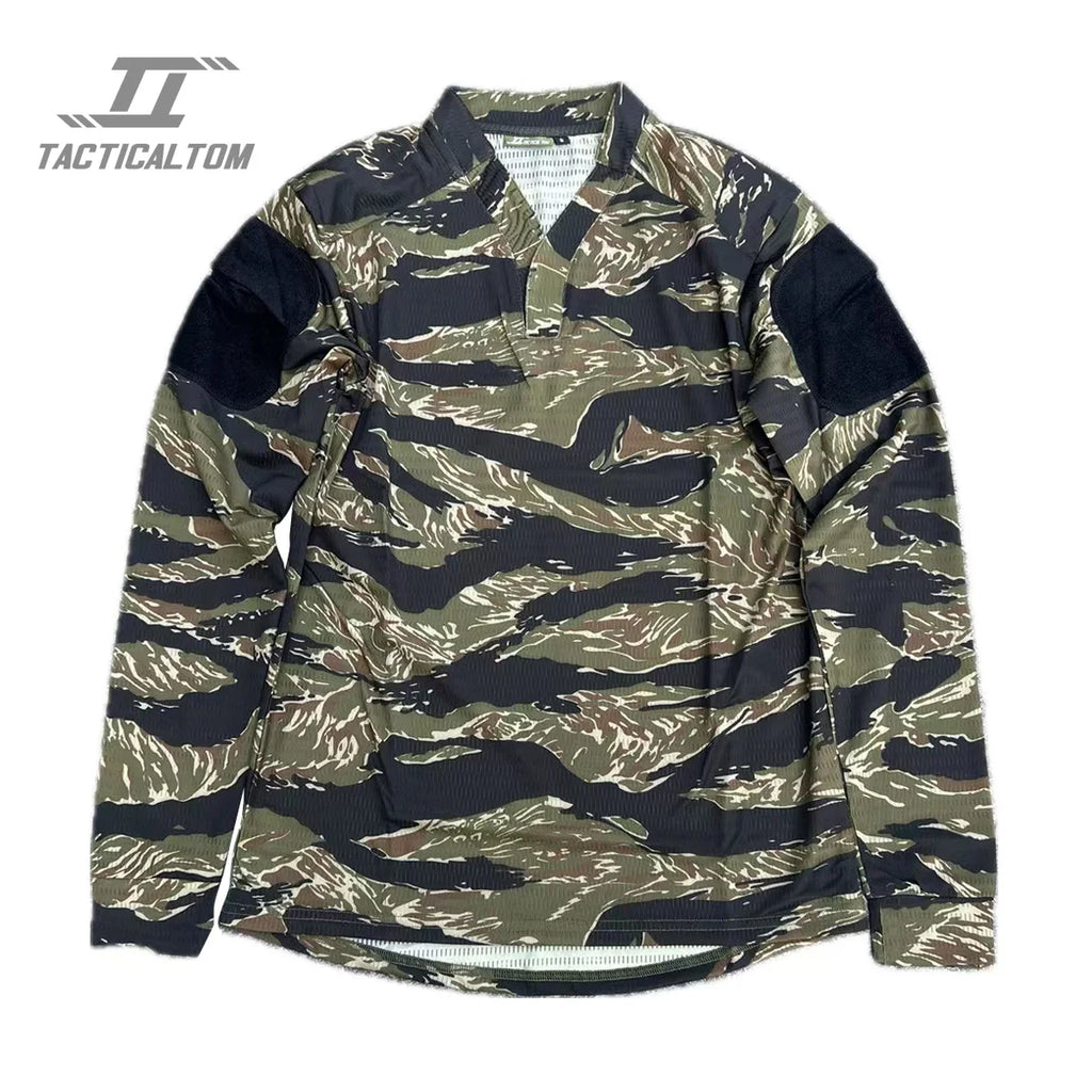 Velocity Style Rugby Shirt Quick Dry Tactical Long Sleeve T-Shirt CAG Love