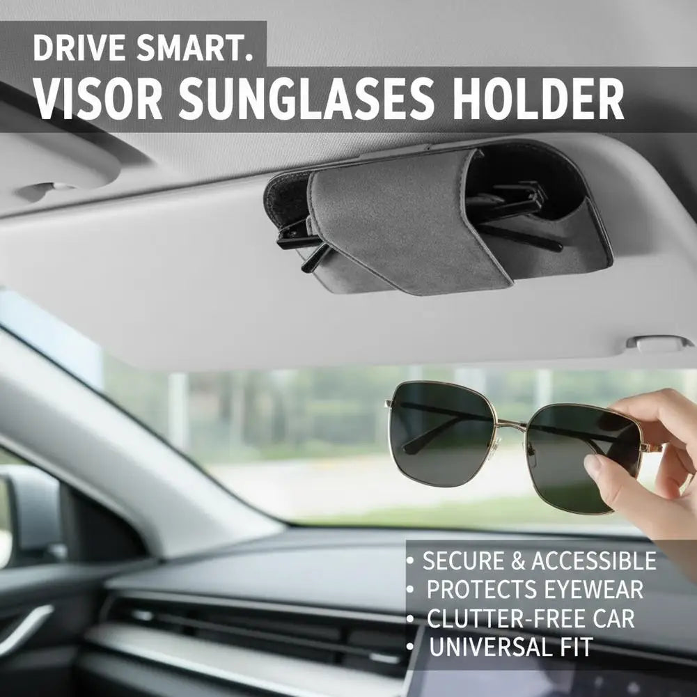 Car sunglasses case premium suede sunglasses frame wear-resistant sunglasses protective case universal automotive parts