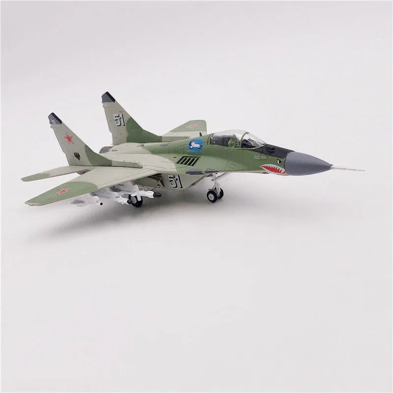 JASON TUTU 1/100 Diecast Metal Russian MIG-29 Fighter Model Plane Kids Gift Collection