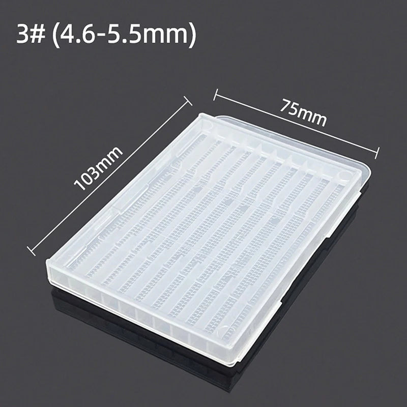 ※Plastic Twist Drill Empty Box Storage Box Toolbox Tool Accessories Woodworking Drill Bit 5/10 Hole Transparent Packaging Case