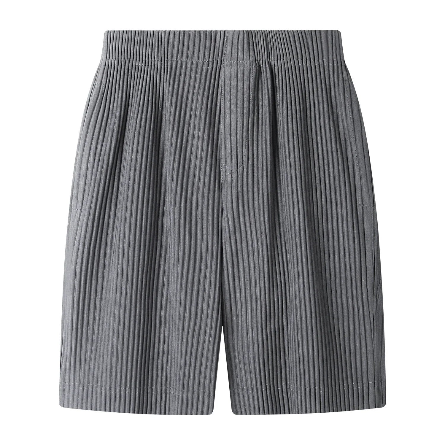 Miyake Pleated Short Sleeve Shirt Men's 2026 Classic Pleats Top Short Sleeve Summer Loose Plisse Jacket Loose Plus Size Fold Top
