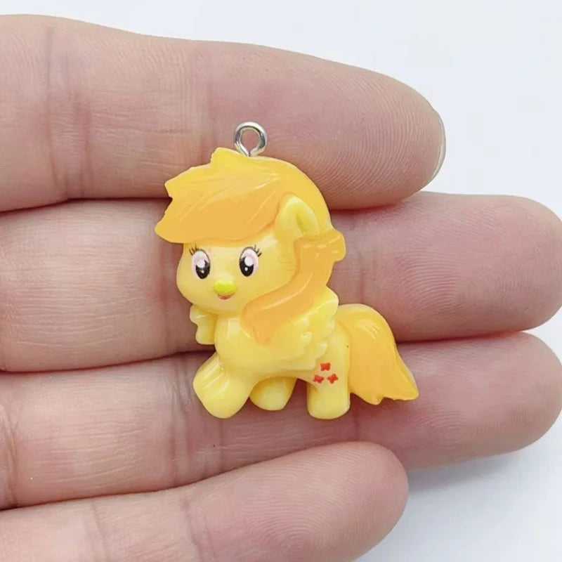 10pcs cartoon animal charm decorative resin pendants DIY jewelry making earrings wholesale