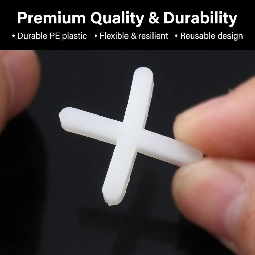 100pcs 3mm/5mm Plastic Cross Ceramic Tile Leveling System Clips Spacer Ceramic Floor Construction Tools