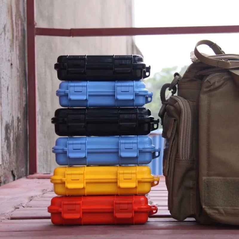 4 Color Outdoor Storage Carry Box Waterproof Shockproof Survival Airtight Case Fall-resistant ABS Travel Sealed Container