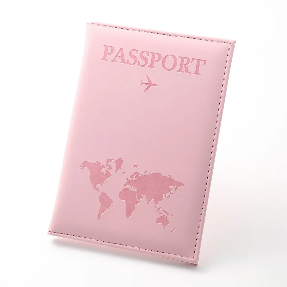Vintage RFID Passport Cover for Women & Men - Multi-Function PU Leather Wallet Case with ID/Bank Card Slots, Travel Accessory