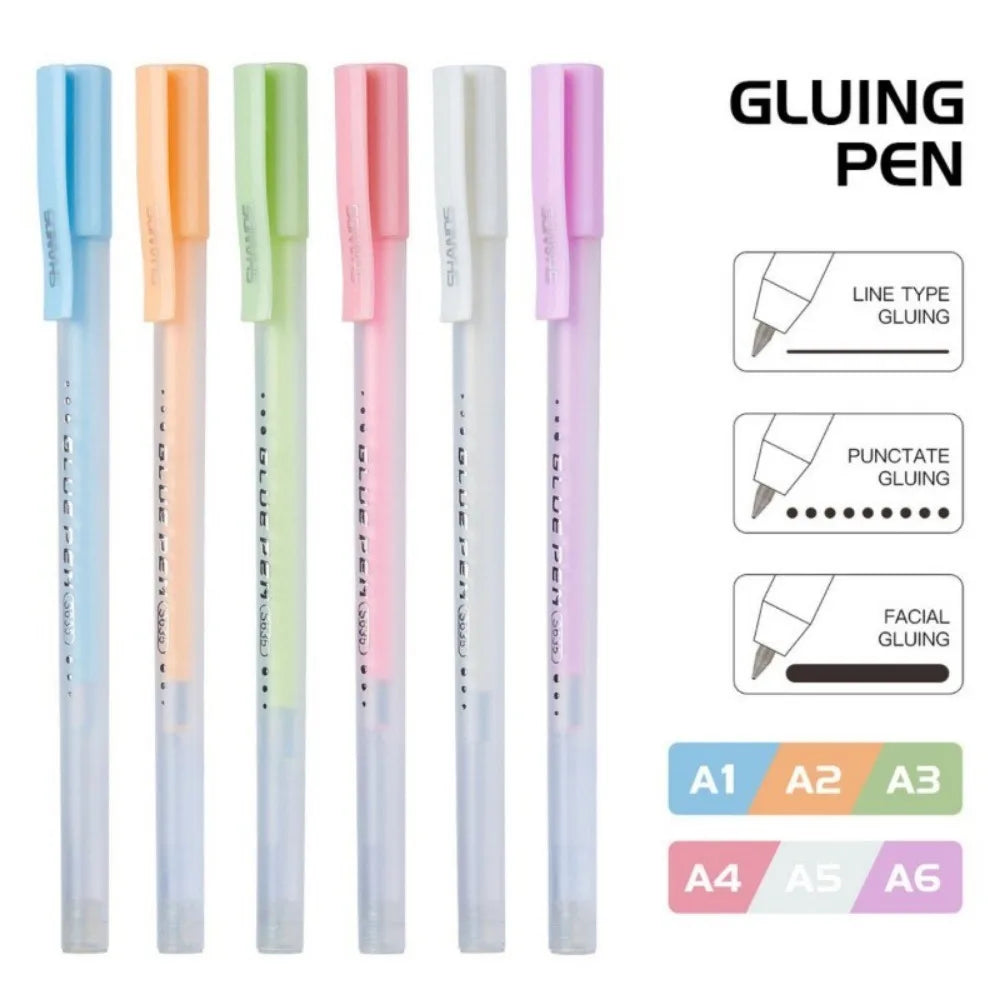 Macaron Color Suction Card Packing Glue Pens DIY Handmade Dot Glue Portable Quick-drying Glue School & Office Stationery