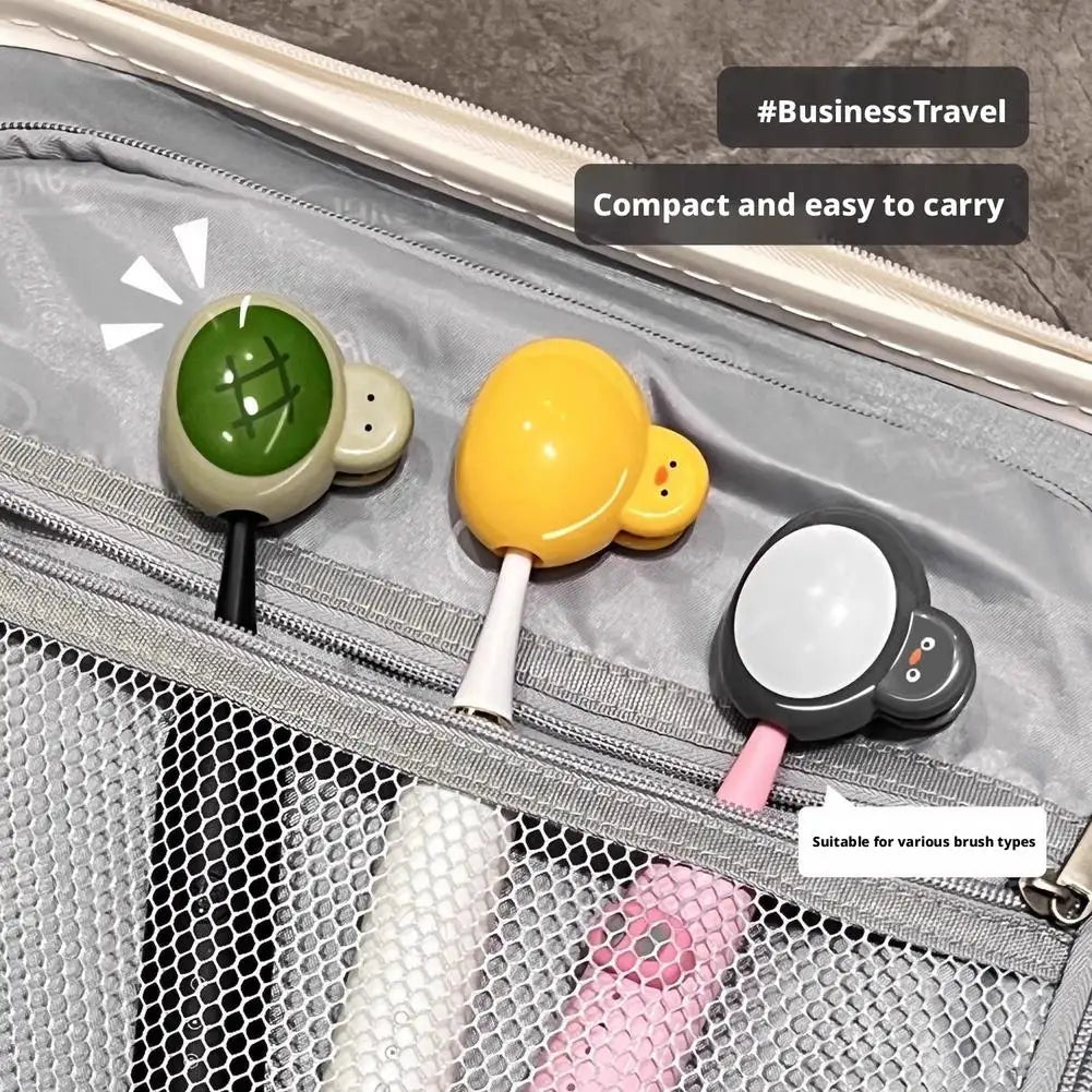 Adorable Animal-Themed Toothbrush Head Cover Portable Toothbrush Cover Waterproof Dustproof For Travel & Bathroom Organization