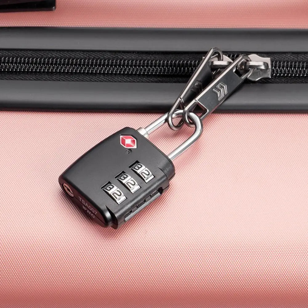 TSA 3 Digit Combination Lock Security Tool Anti-theft Lock Customs Password Lock Cabinet Locker Padlock