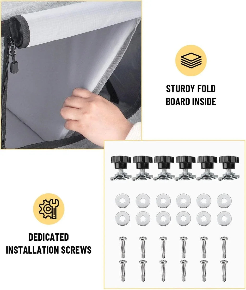 36-Inch Motorhome Overhead Storage Cabinet Soft Overhead Storage Box For Fiat Ducato/Sprinter/Ford Transit Panel Vans/Campervans