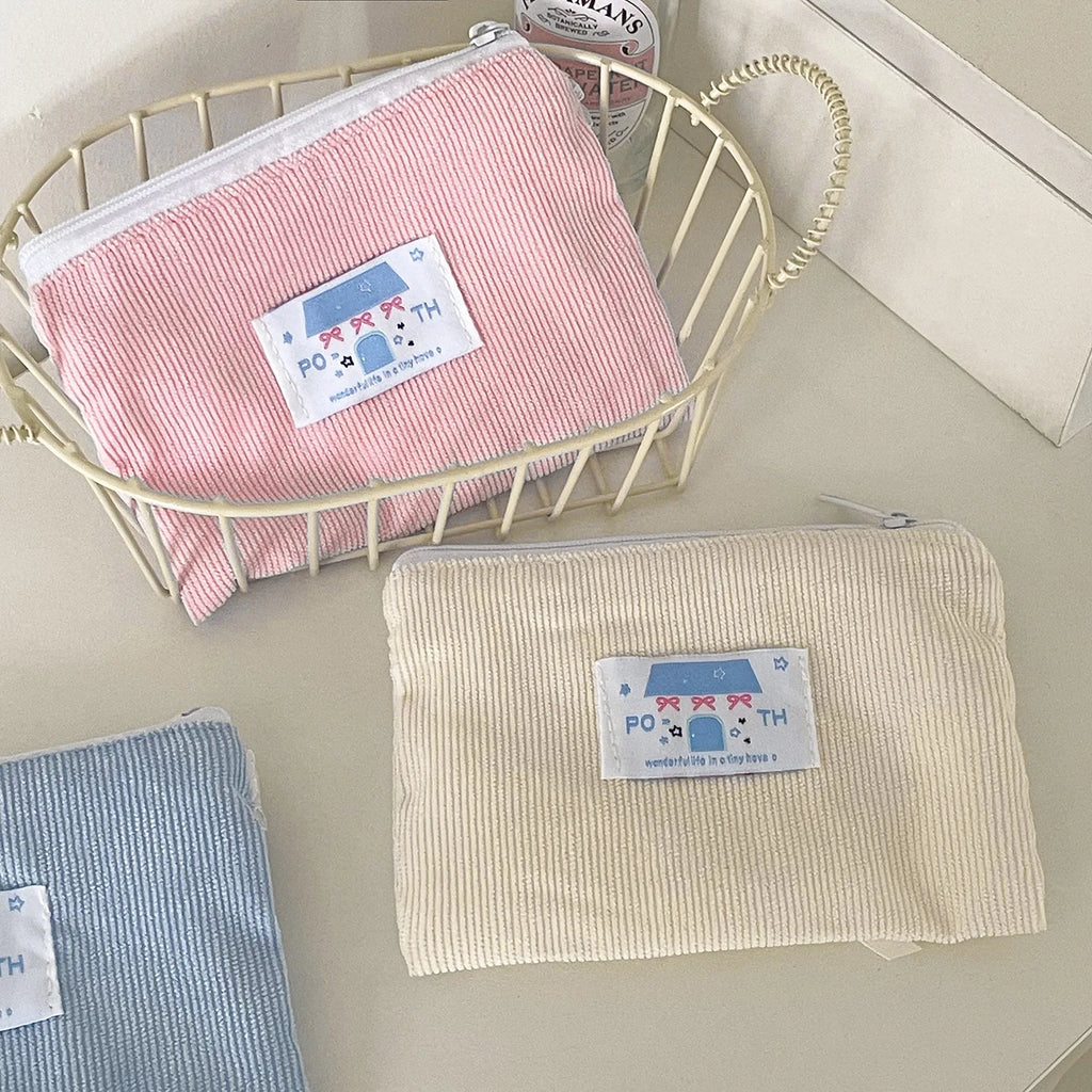 YT Student Portable Macaron Color Cute Small Item Storage Bag Miscellaneous Bag Ballet Style Bow Coin Purse