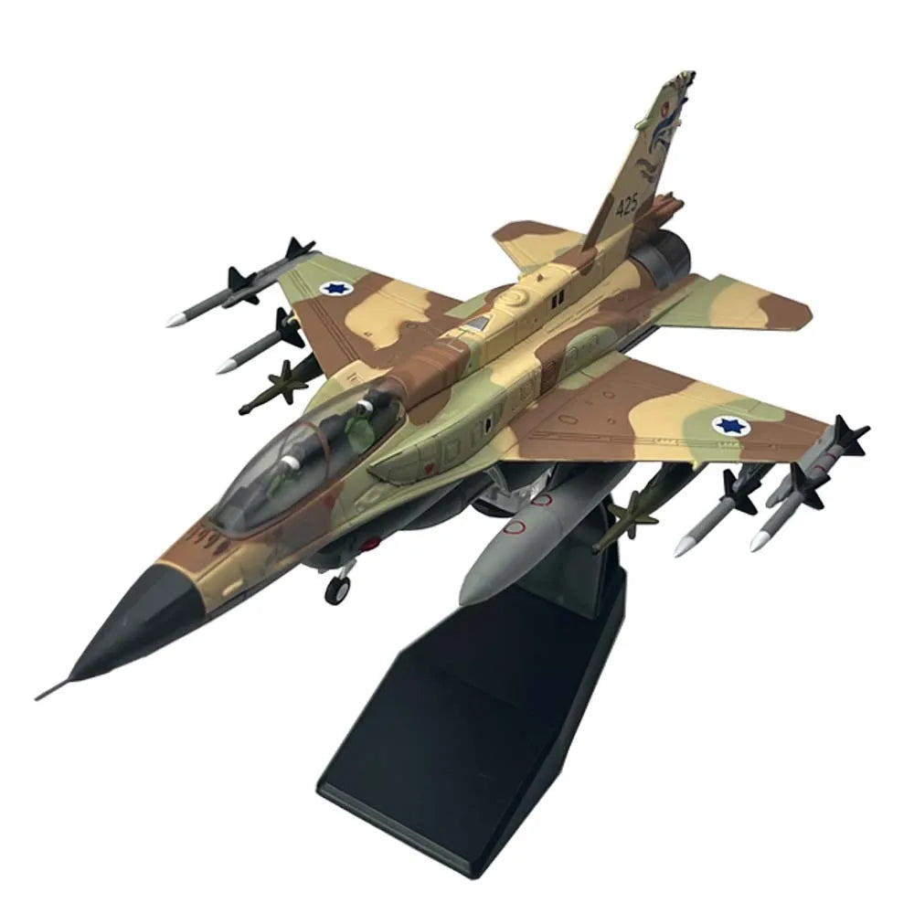 1:72  Israeli Air Force F16 F-16I Soufa Fighting Falcon Fighter Model Diecast Finished Military Plane Model Collection Ornament