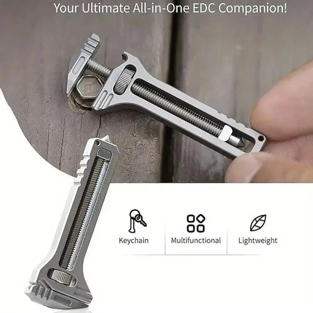 1PC Portable Tool EDC Multi-Tool Compact Multi-Tool Key Ring Chain Pocket Knife Screwdriver Multi-Tool Camping Survival Kit