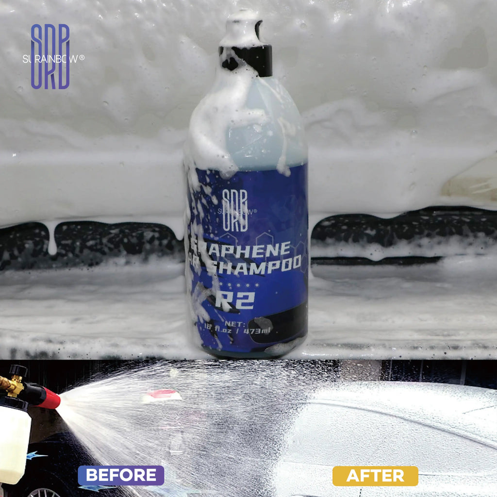 Graphene Car Wash Soap - High Foaming Graphene Infused Car Soap - Ads Hydrophobicity, Powerful Cleaner & Protection,16 oz/473 ml