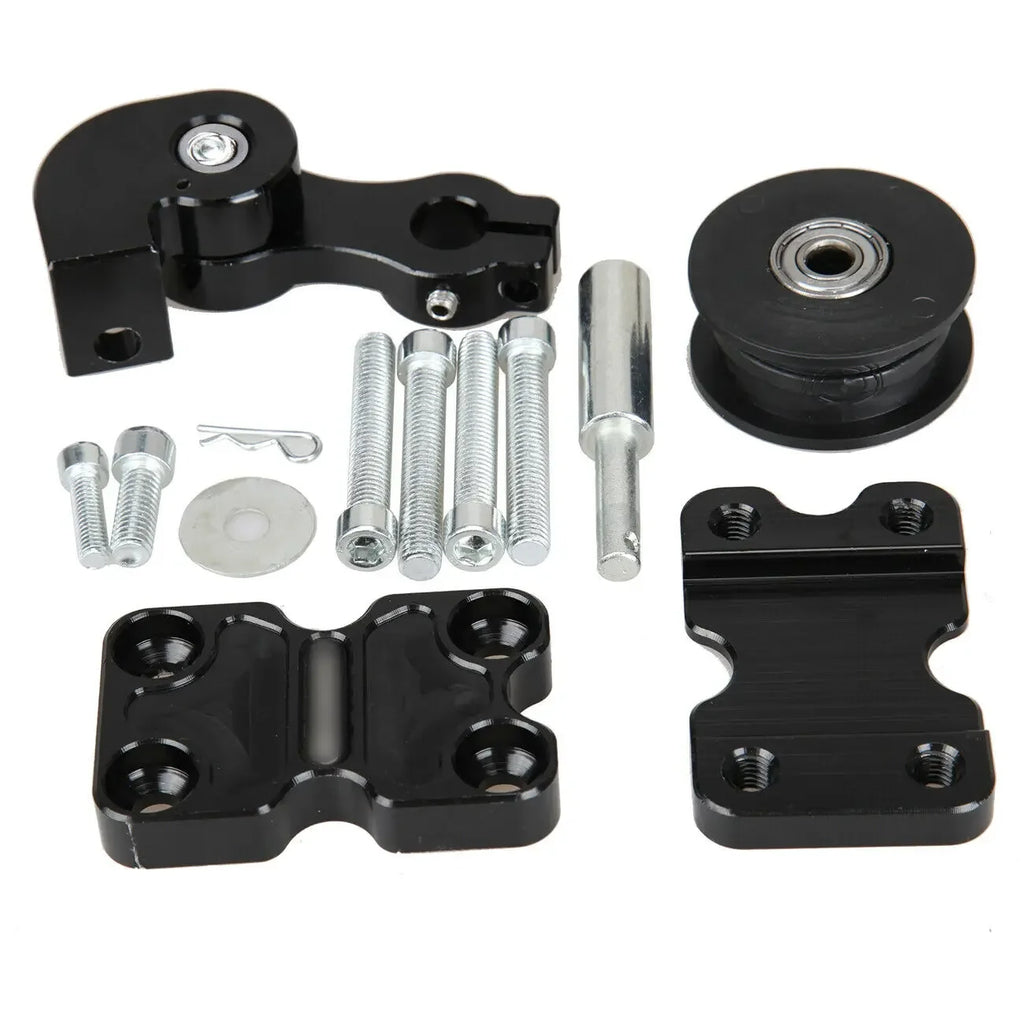 Universal Aluminum Black Motorcycle Chain Adjuster Chain Tensioner Roller Tools For Motorcycle /Chopper ATV/Dirt Bike