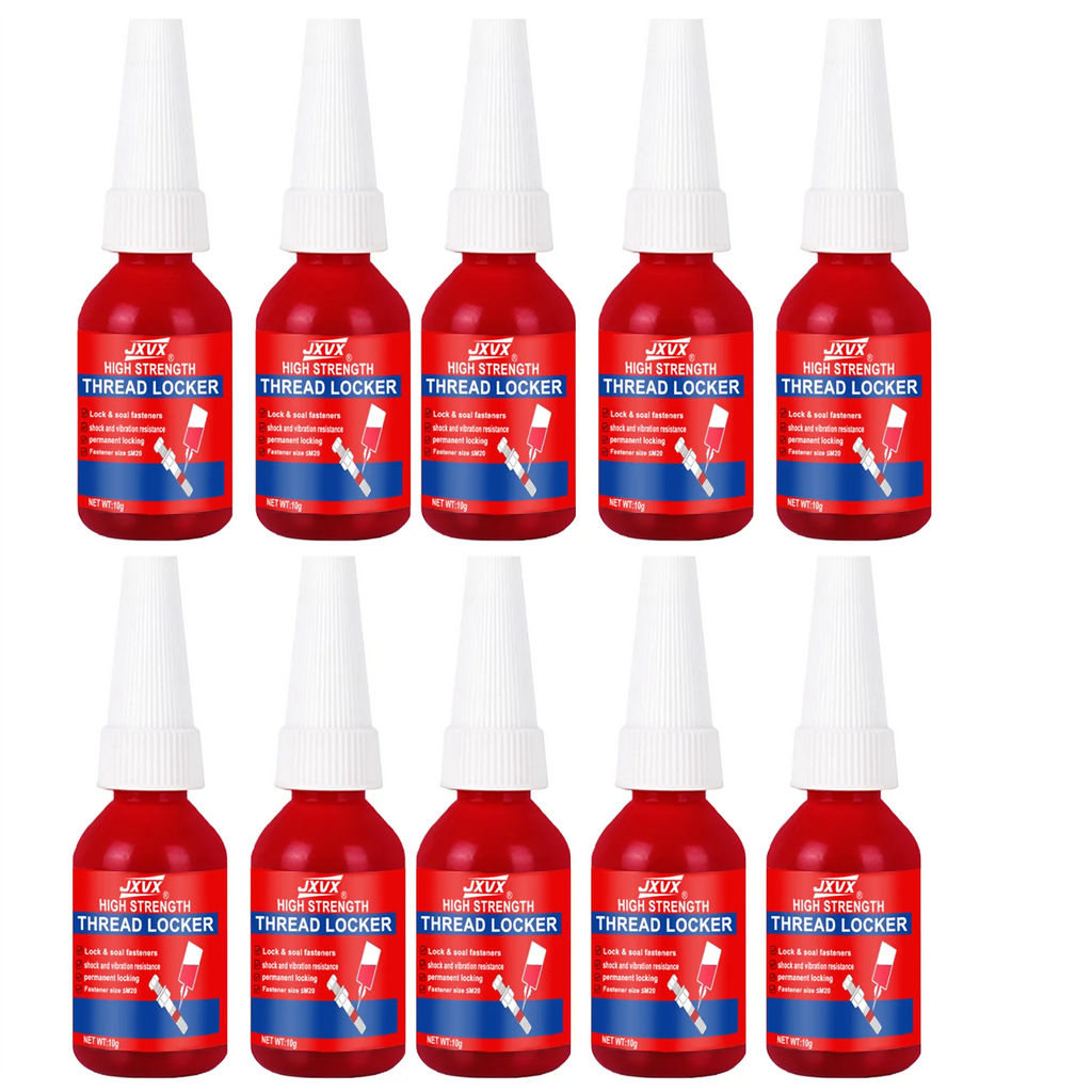 10PCS 10mL 271red Thread Locker Nuts-Bolts Locker Screw Adhesive Lock Tight Seal Fasteners Anaerobic Curing Metal Glue Rustproof