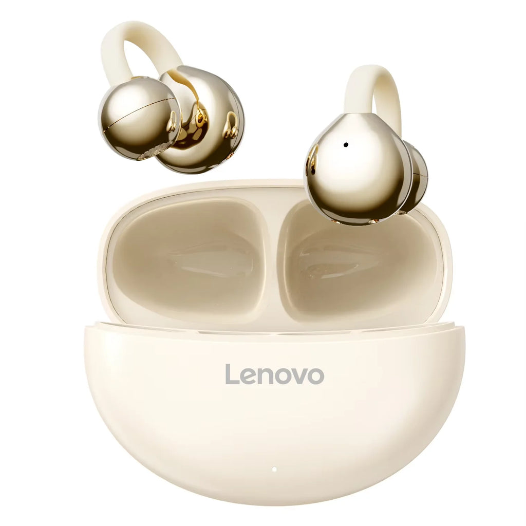 Lenovo Earbuds TA410 Bluetooth 5.4 TWS Ear Clip | Touch Control, Long Battery with Mic