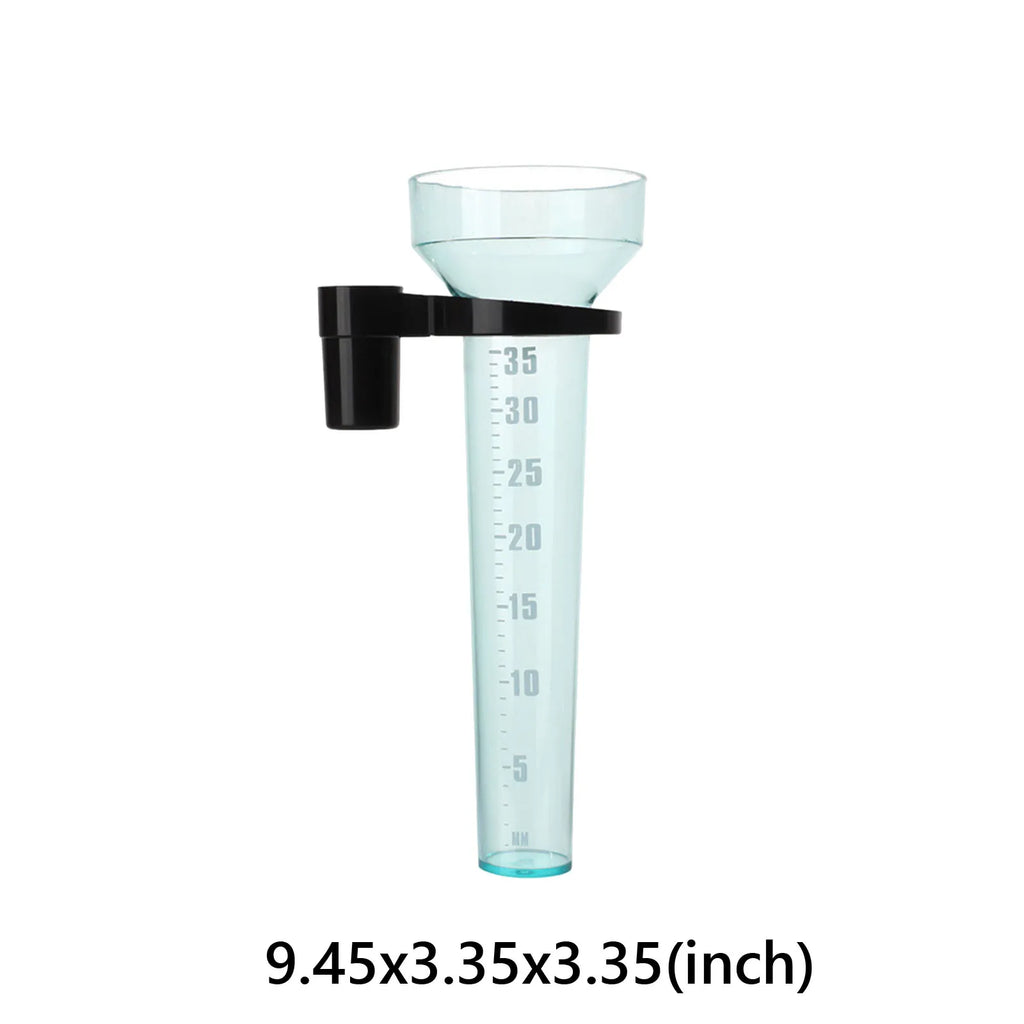Plastic Rain Gauge with Holder Rain Measurement Device with 35mm Capacity Easy To Install for Garden Farm Lawn Outdoor Use
