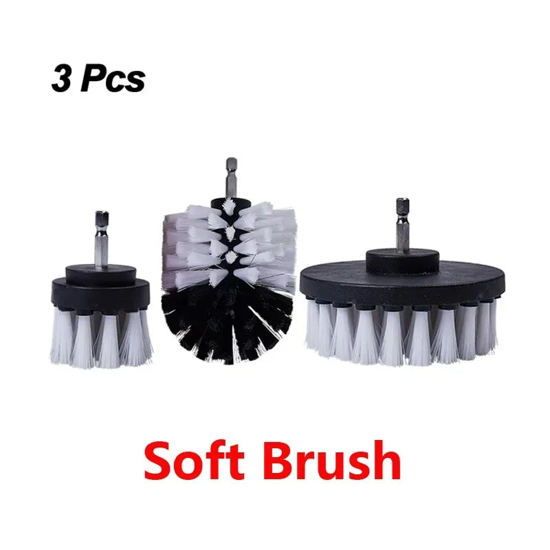 Household Car Cleaning Electric Drill Brush Head Set Electric Brush Kitchen Bathroom Cleaning Kit Toilet Cleaning Tools