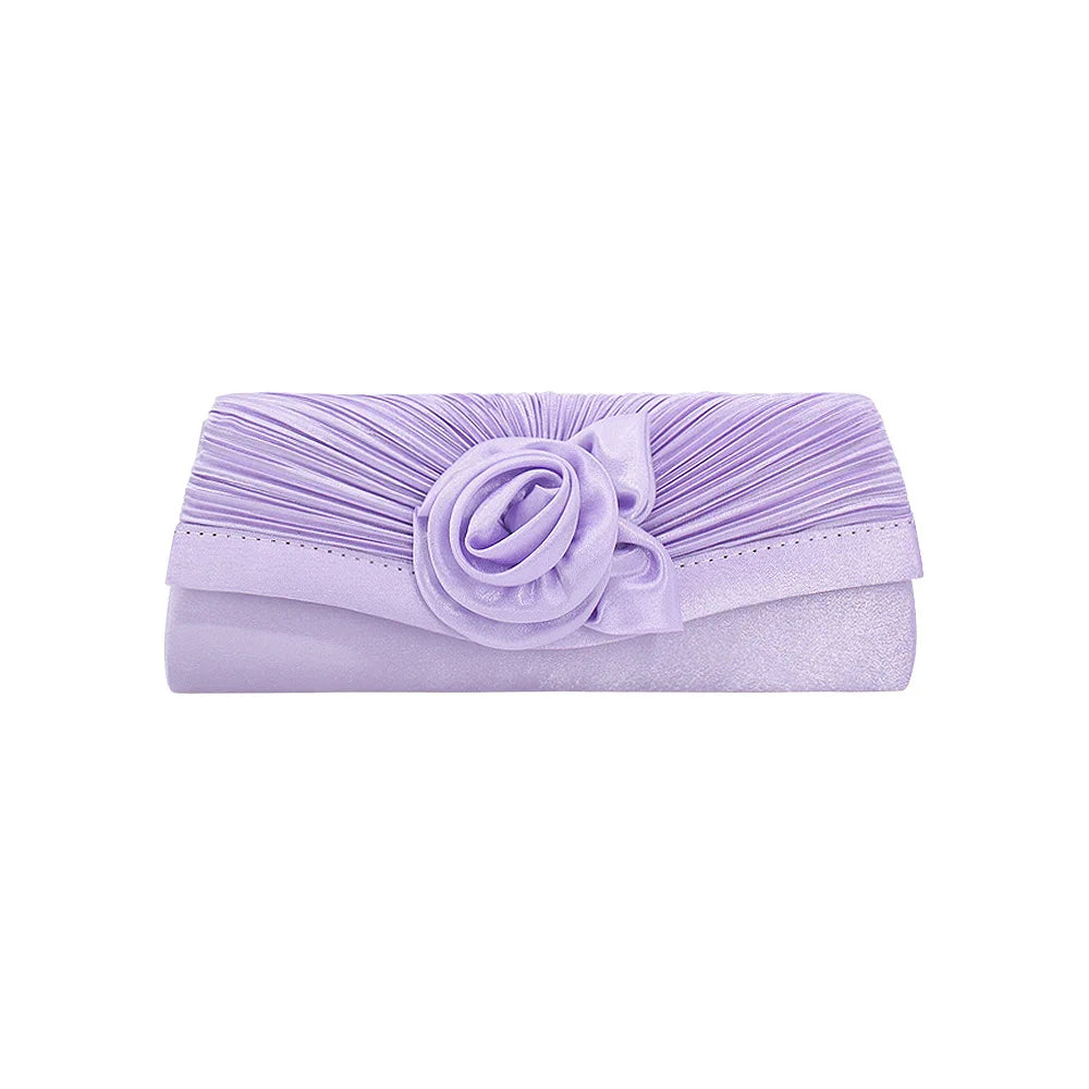 Women's Evening Bag Silk Dinner Bags Banquet Package Flower Clutch Envelope Bag Dress Party Shoulder Bag Chain Handbags Luxury