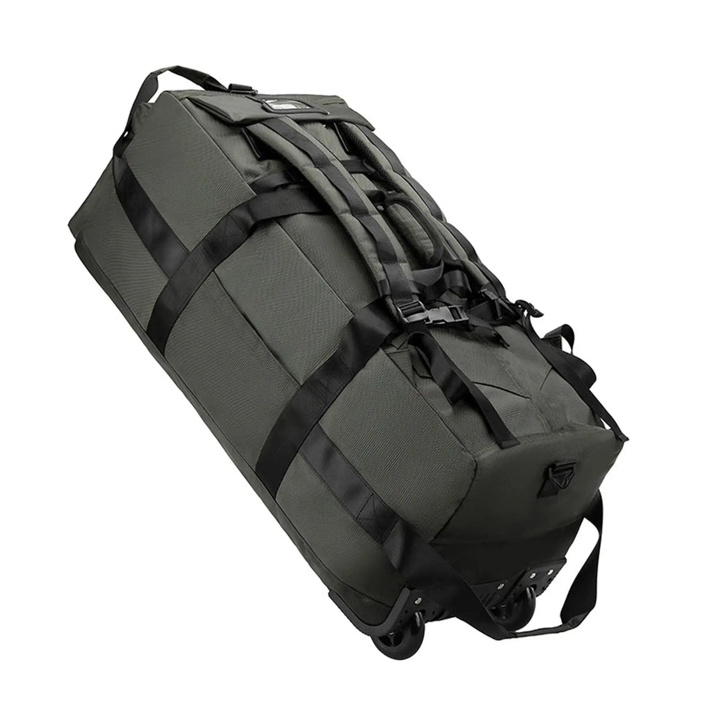 Wheeled Duffel Bag Rolling Garment Bag Large Portable Overnight Suitcase Backpack for Beach Business Trip Camping Storage Bag
