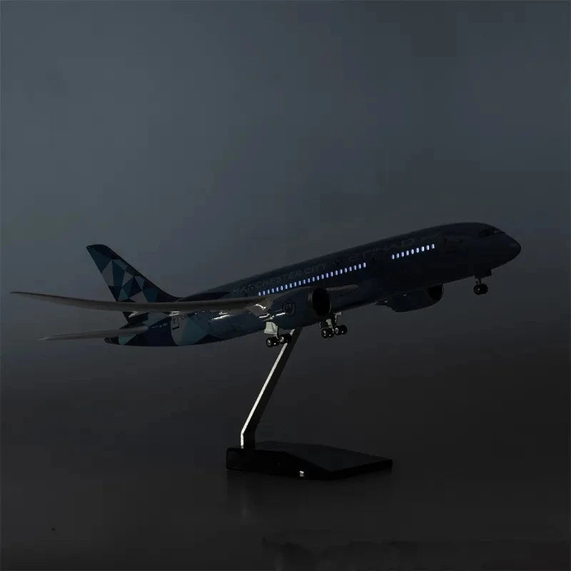 1:130 Scale Diecast Model Etihad Airways Boeing 787 Manchester City livery Resin Airplane Airbus Collection Display Toy