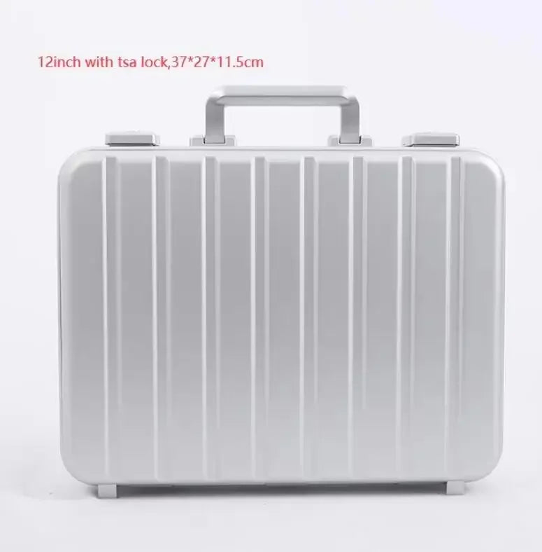 13”15 Inch New Aluminum Briefcase Toolbox Laptop case Business Box With Lock