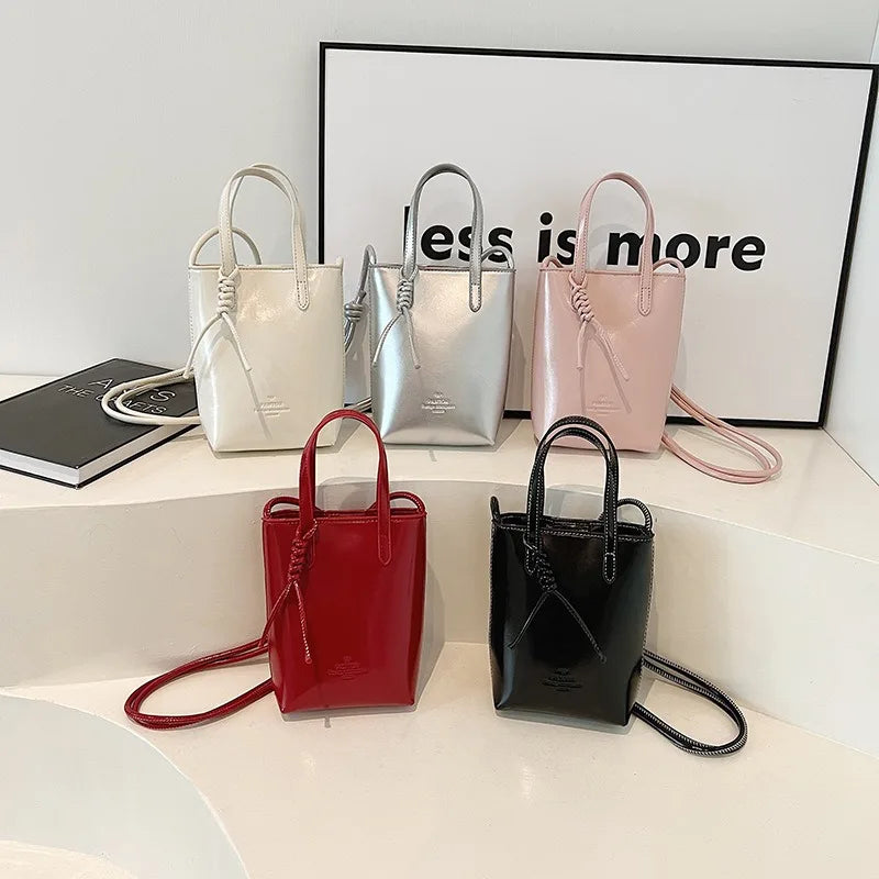 Korean version of niche fashion mobile phone bag women's  spring and summer new simple and versatile small square bag foreign st
