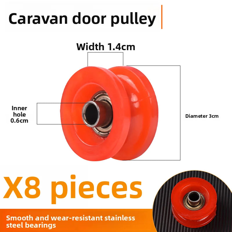 Suitable for the sliding wheels of motorcycles and three-wheelers, as well as the bearing of the track wheels.