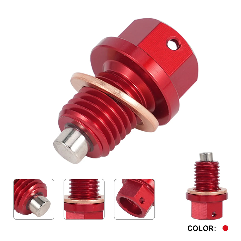 Magnetic Oil Drain Bolt M12x15-P1.5 Aluminum For CT125 MONKEY125 CRF250L CRF125F YZ250/X  WR250R/X Universal Motorcycle Parts