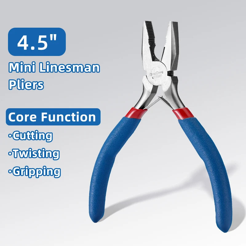 TINSOL 7PCS Mini Pliers & Wire Cutters Set, Needle Nose Pliers for Jewelry Making, DIY Beading Tools for Handcraft Repair Hobby