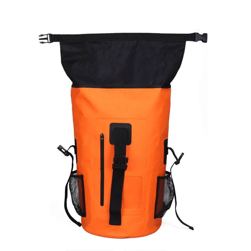 35L Waterproof Rolltop Dry Bag Outdoor Mountaineering Kayak Camping Backpack Trekking River Water Sports Adventure Gear