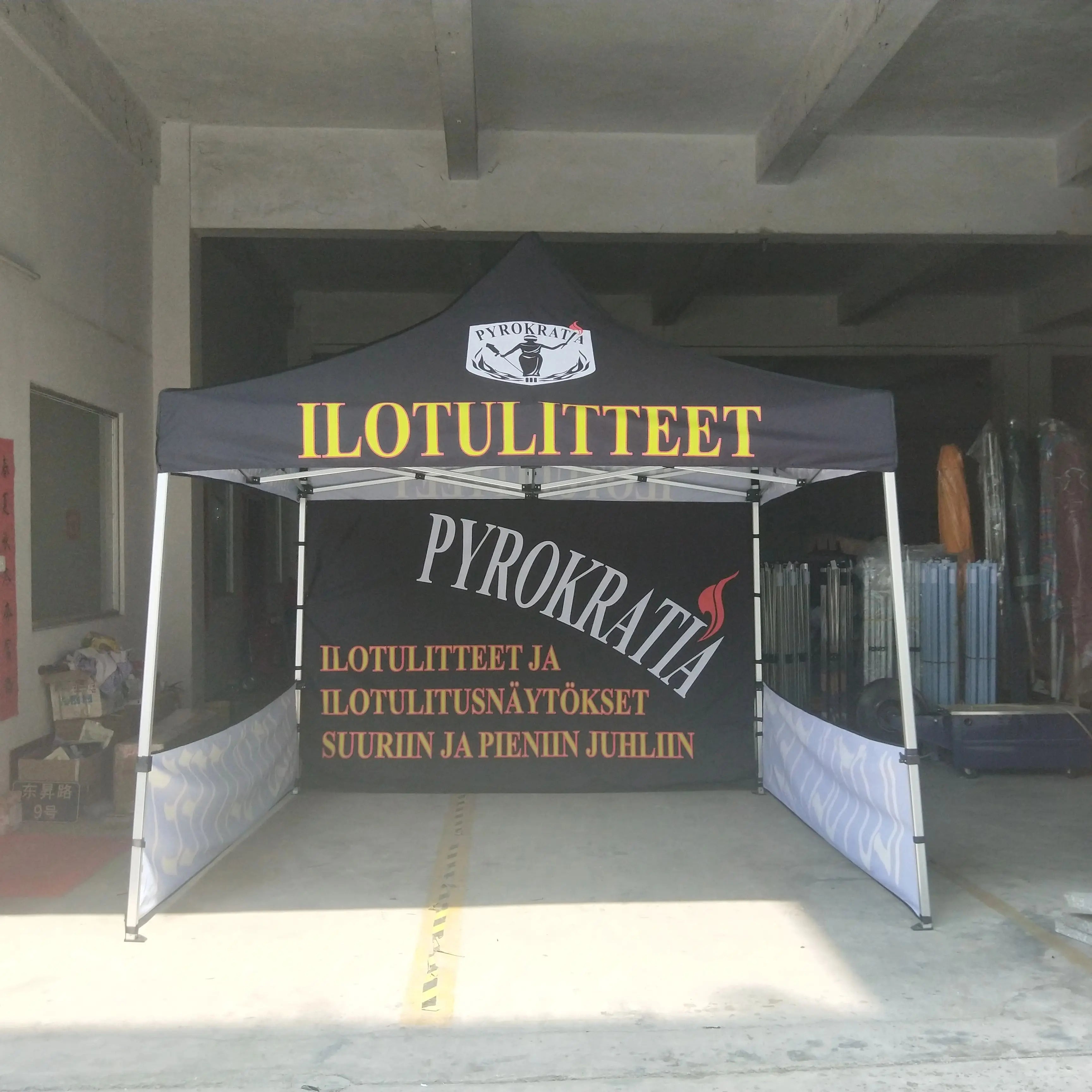 Exhibition Event Marquee Gazebos Custom Printed  Canopy Custom Tent Pop Up Foldable Tent Banner Table Flag