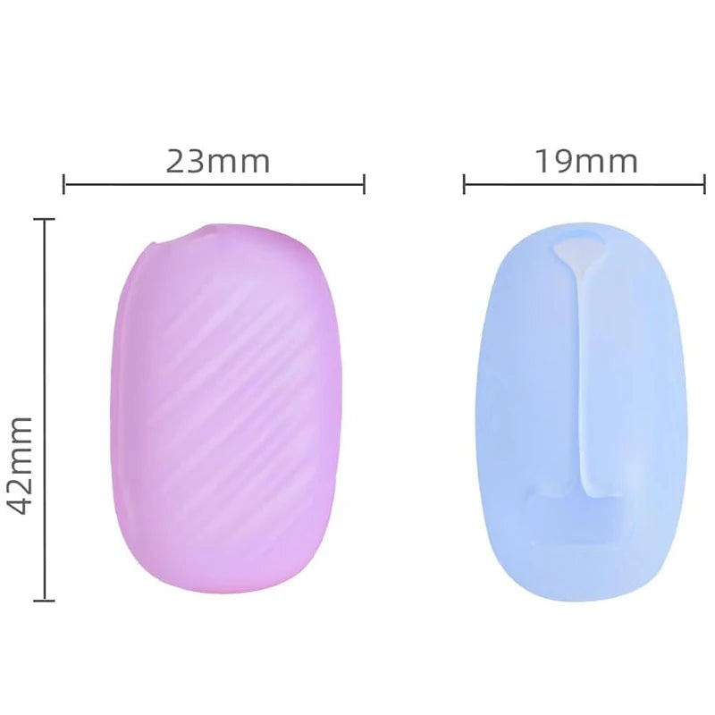 Toothbrush Head Covers 6PCS Portable Travel Toothbrush Cap with Box ilicone Toothbrush Head Cover Cap Toothbrush Protective Case
