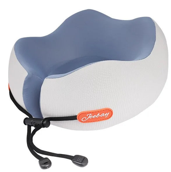 Memory Foam Ice Silk Neck Support Pillow Summer Travel Airplane U Shaped Portable Compact Pillow for Car Office Nap