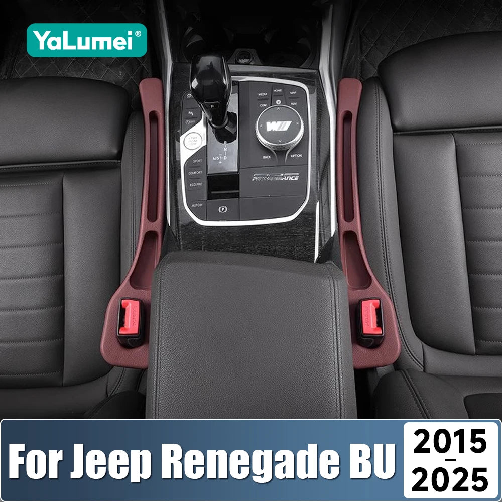 For Jeep Renegade BU 2015-2017 2018 2019 2020 2021 2022 2023 2024 2025 Car Seat Leak Proof Strips Gap Side Seam Filler Storage