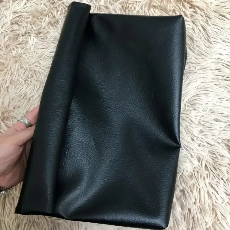 Solid Color Women Clutch Bag Soft Pu Leather Lady Evening Bags Trend Party Girl Envelope Bag Large Capacity Clutches Purse Black