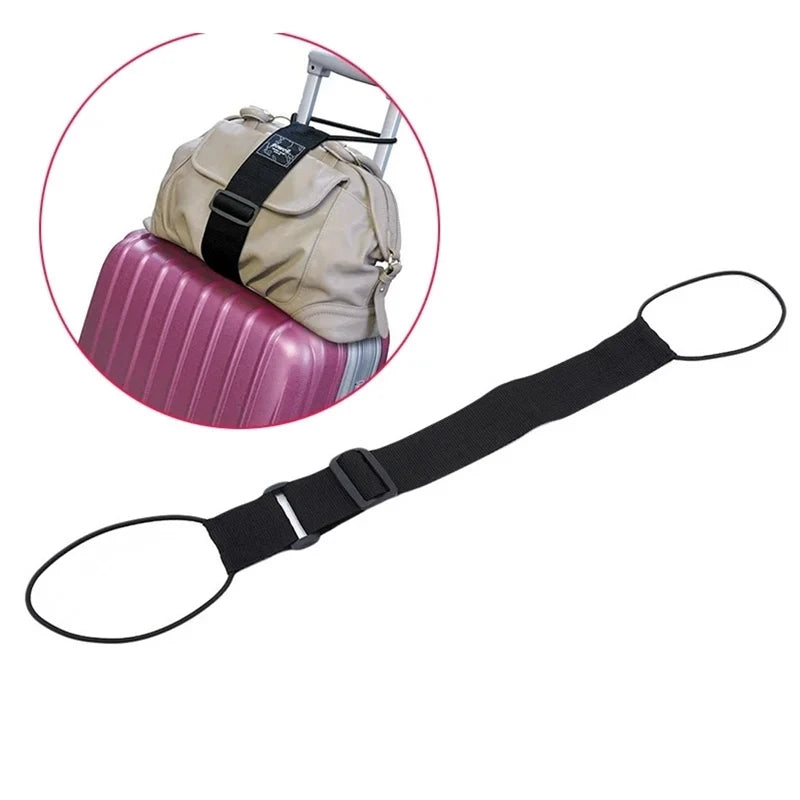 Elastic Adjustable Luggage Strap Carrier Strap Luggage Bungee Luggage Belt Suitcase Belt Travel Security Carry-on Strap