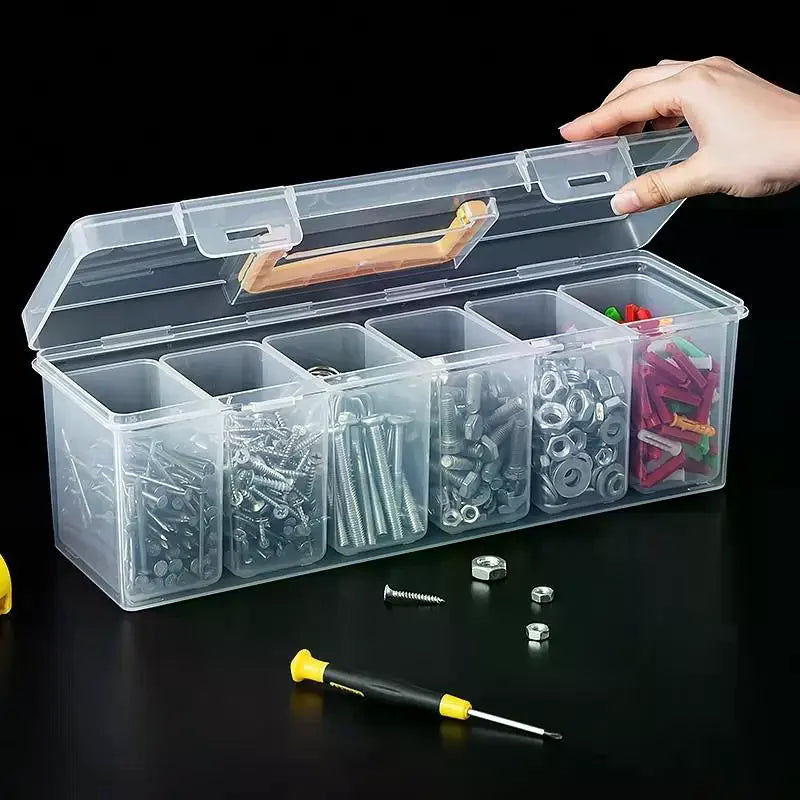 Tool Parts Storage Box Set Multi-Compartment Tool Organizer For Screws,Wrenches,Hardware Accessories