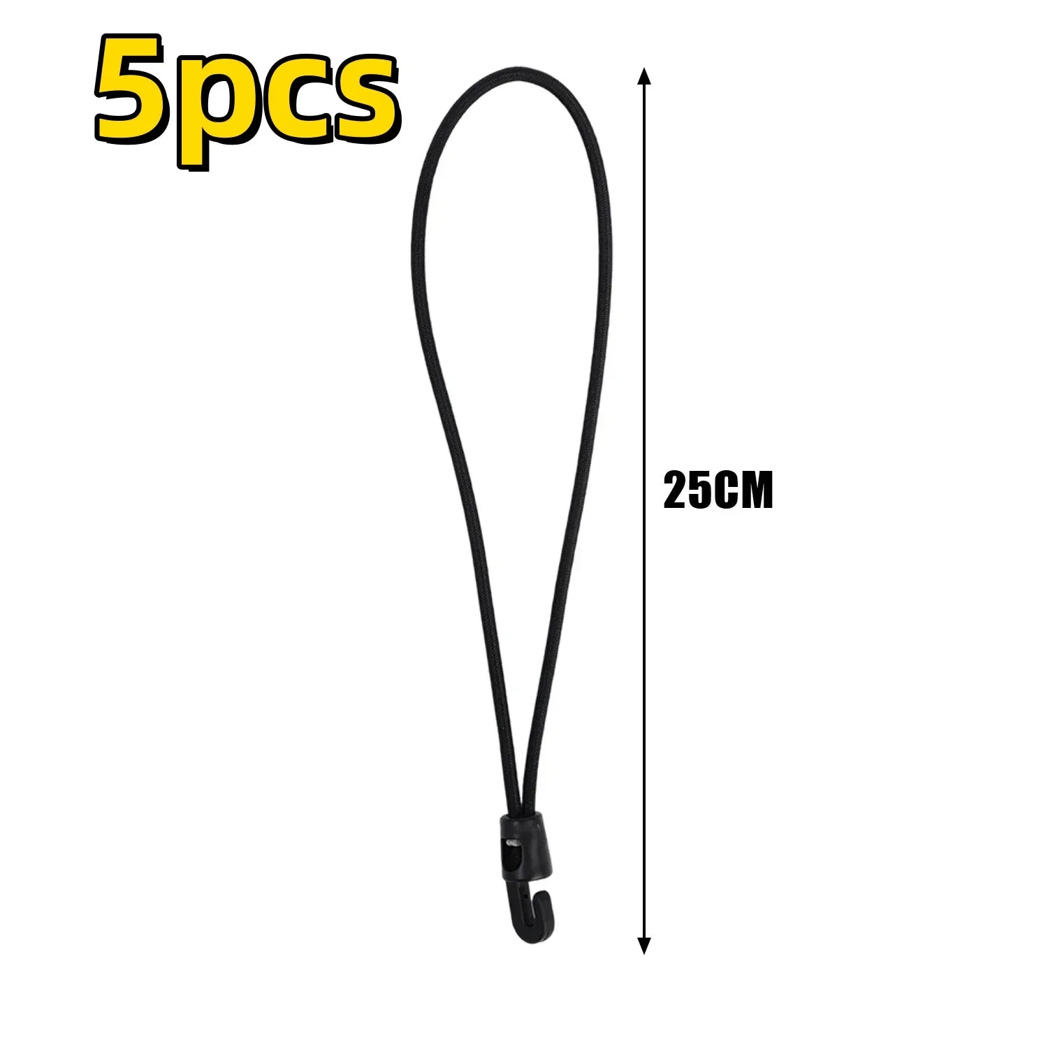 5/10/50Pcs Bungee Cord High Elasticity Expander with Hooks Rubber Tensioner for Camping Tarpaulin Luggage Strap Elastic Rope