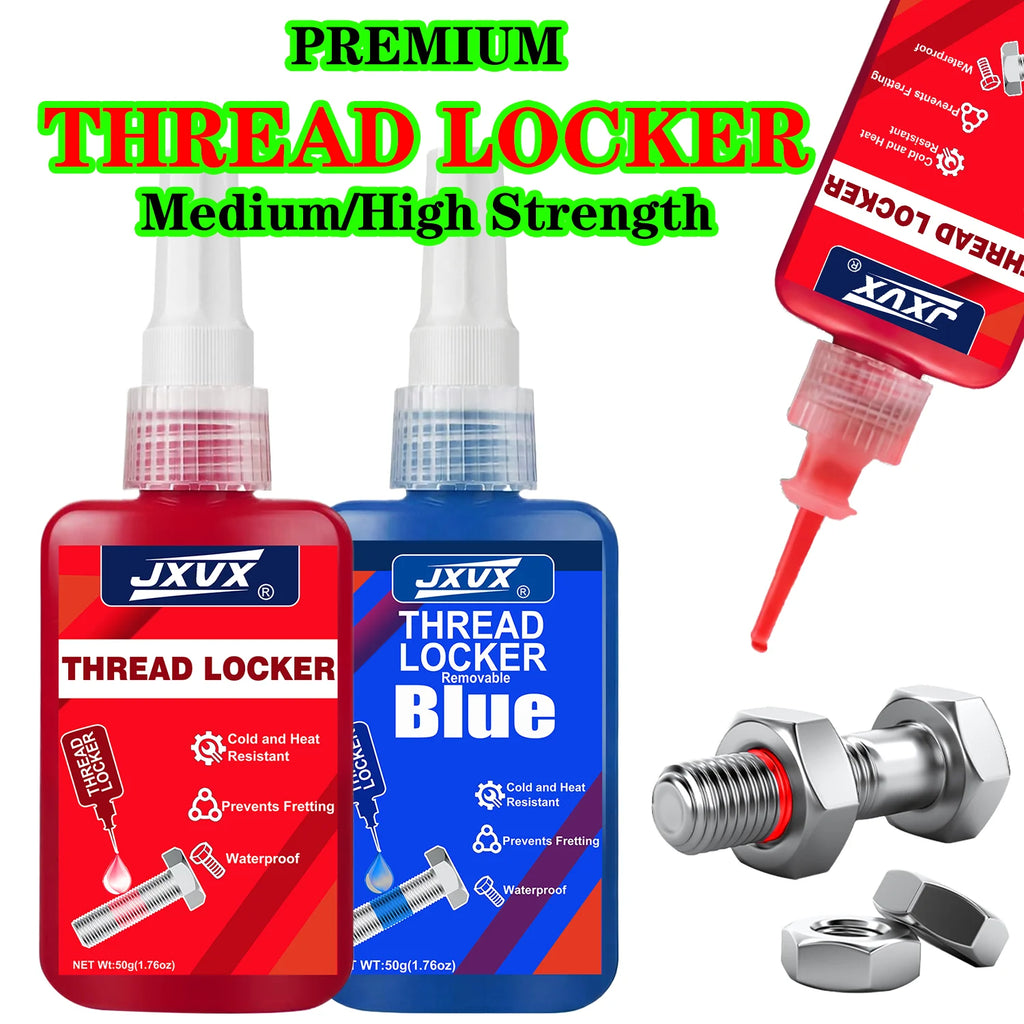 Super-strong threadlocker 50g – suitable for metal mechanical screws – anti-loosening, locking and sealing anaerobic adhesive