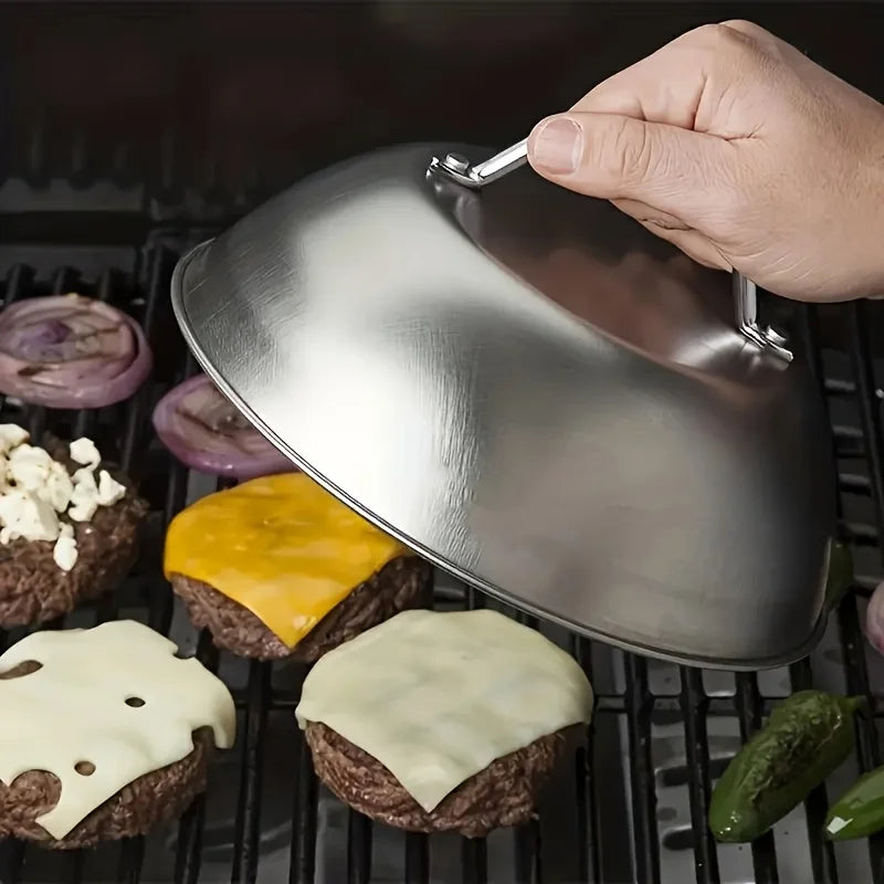 Barbecue Tool Barbecue Cover, Stainless Steel Oven Dome Cover, Outdoor Camping Picnic Cooking Accessories