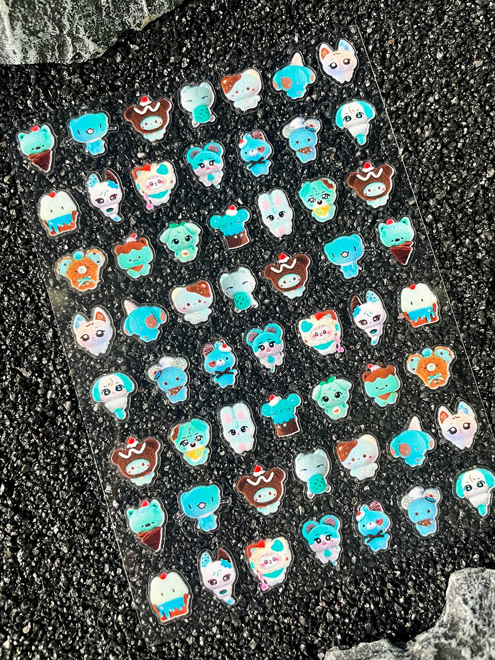 Kawaii Animal Mini Little Rabbit Panda CAT Luggage Tags Stickers Pvc Diary Notebook Skateboard Mobile Phone Nail Art Stickers
