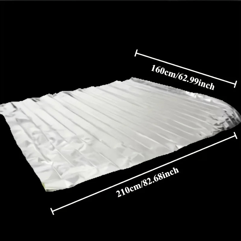 2pcs Extra Large Emergency Survival Blankets Extended 62x83inch Heavy-Duty Thermal Insulation Aluminum Foil Camping Hiking Home