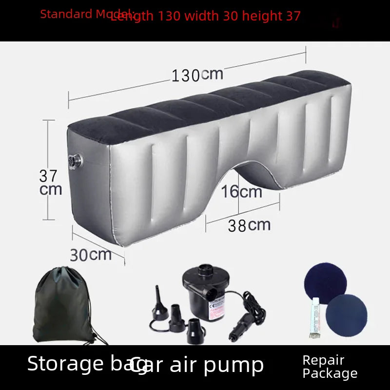 Inflatable Car Bed For Travel Suitable For Sedans Suvs Business Vehicles Rear Seat Sleeping Pad Footrest Filling Pad