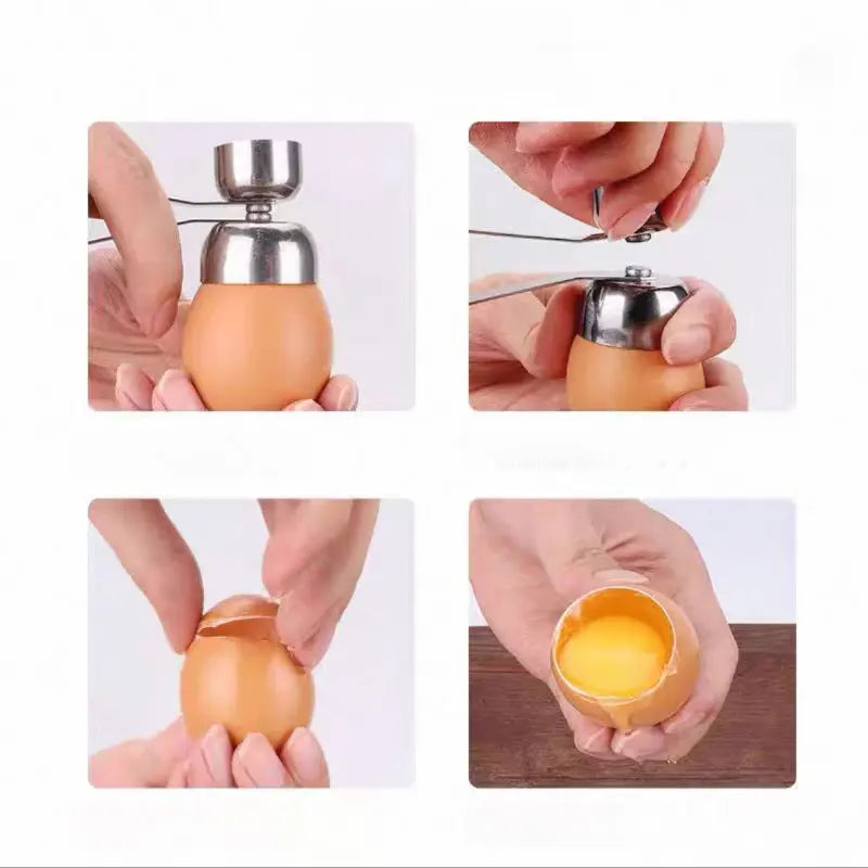 1PC Stainless steel egg cap cutter - Shell cutting tool for egg shells - Shell opening tool for egg caps - Kitchen small tool