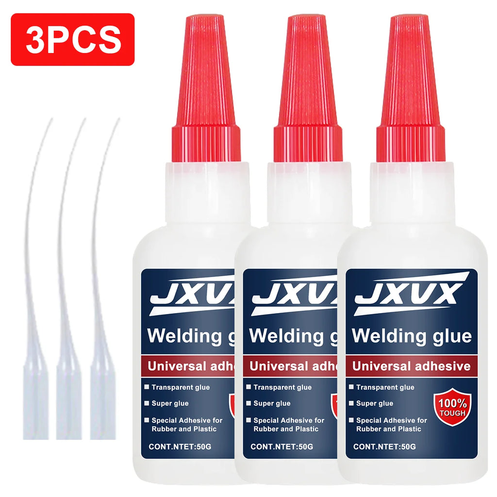 High-strength welding Transparent universal super glue that leaves no marks Glue, ultra-fast drying adhesive, multi-purpose repair adhesive, super strong glue, instant strong glue, 50 g
