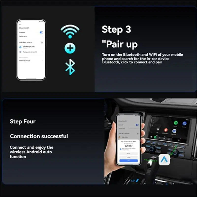 Classy-2 In 1 Wireless Carplay Android Auto Box Wired To Wireless Dongle Stable BT Wifi Connect AUTO Carplay Adapter Mini Box